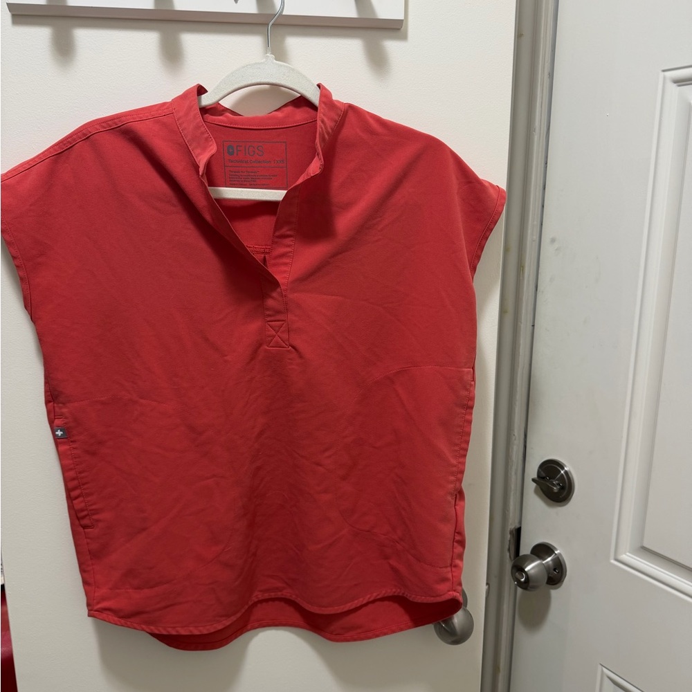 Figs Red Women's Tunic Top and Zamora Joggers
